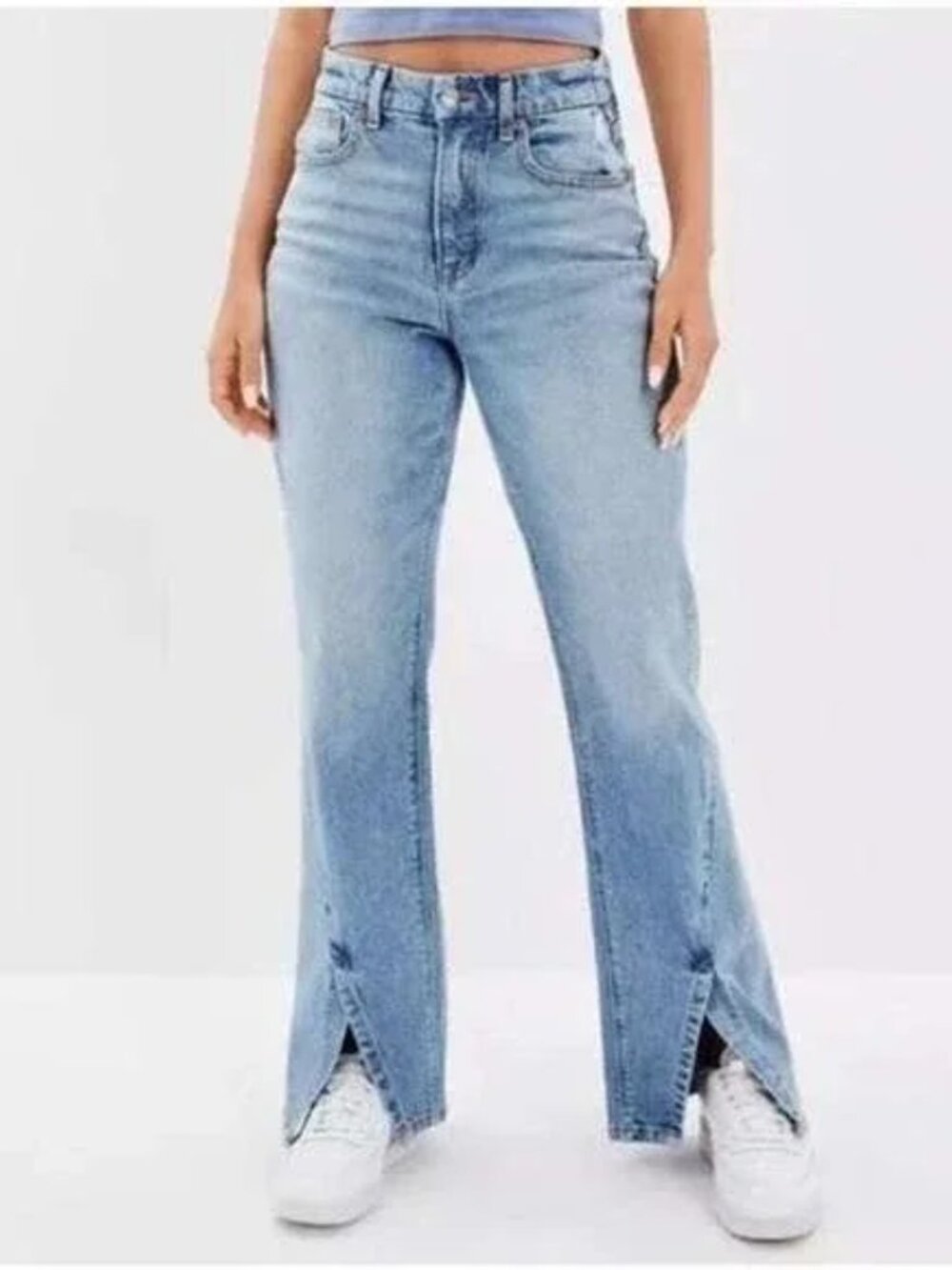 American Eagle 90s Bootcut Jeans Women's Size 10 Split Hem NWT